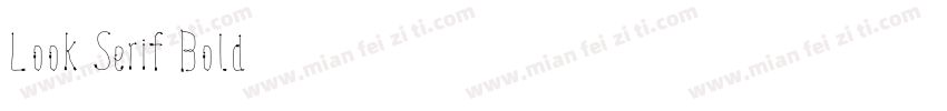Look Serif Bold字体转换